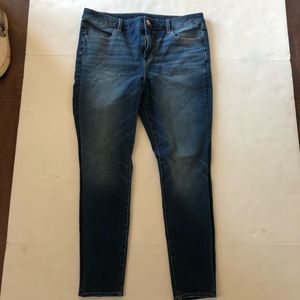 American Eagle Outfitters super high rise jegging size 14 short blue